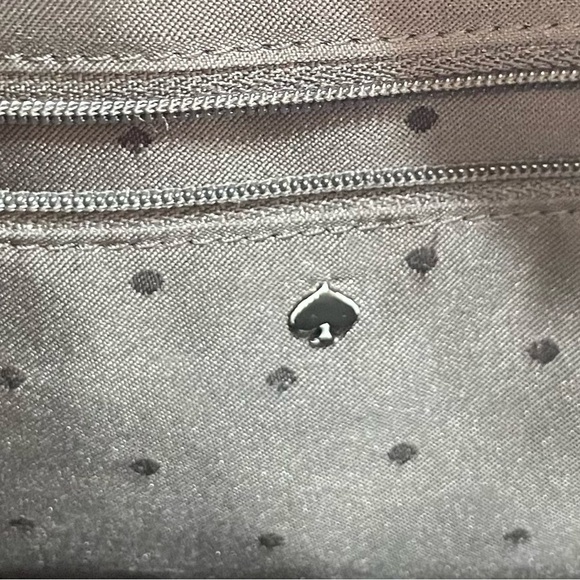 Kate Spade Sample Black Leather Tote Handbag, Work Bag 12”L x 10”H x 5.5”W - Picture 11 of 14